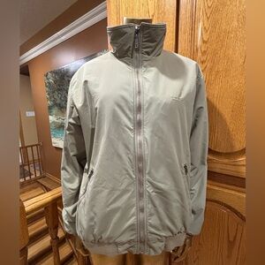 L.L. Bean warm-up winter jacket with fleece linen, Men's Beige Jacket